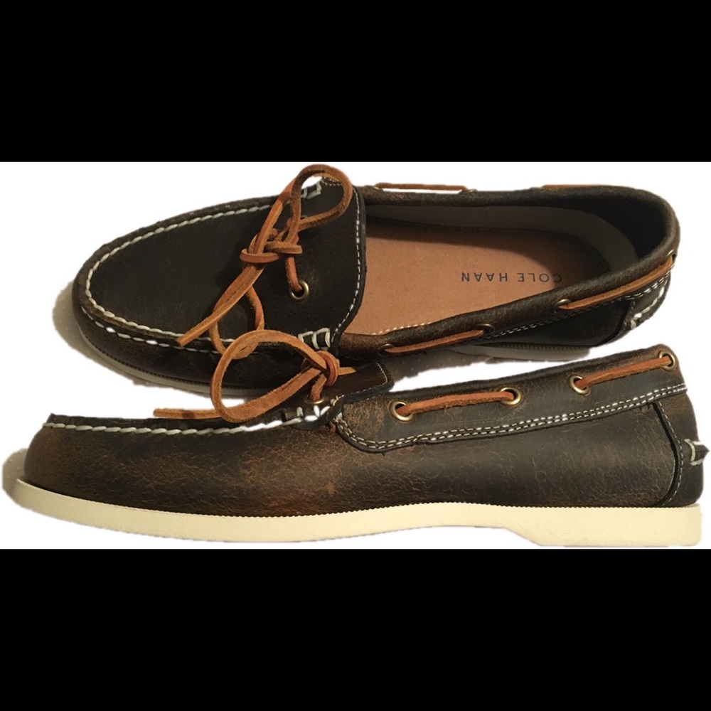 NWOT Cole Haan Leather Boat Shoes